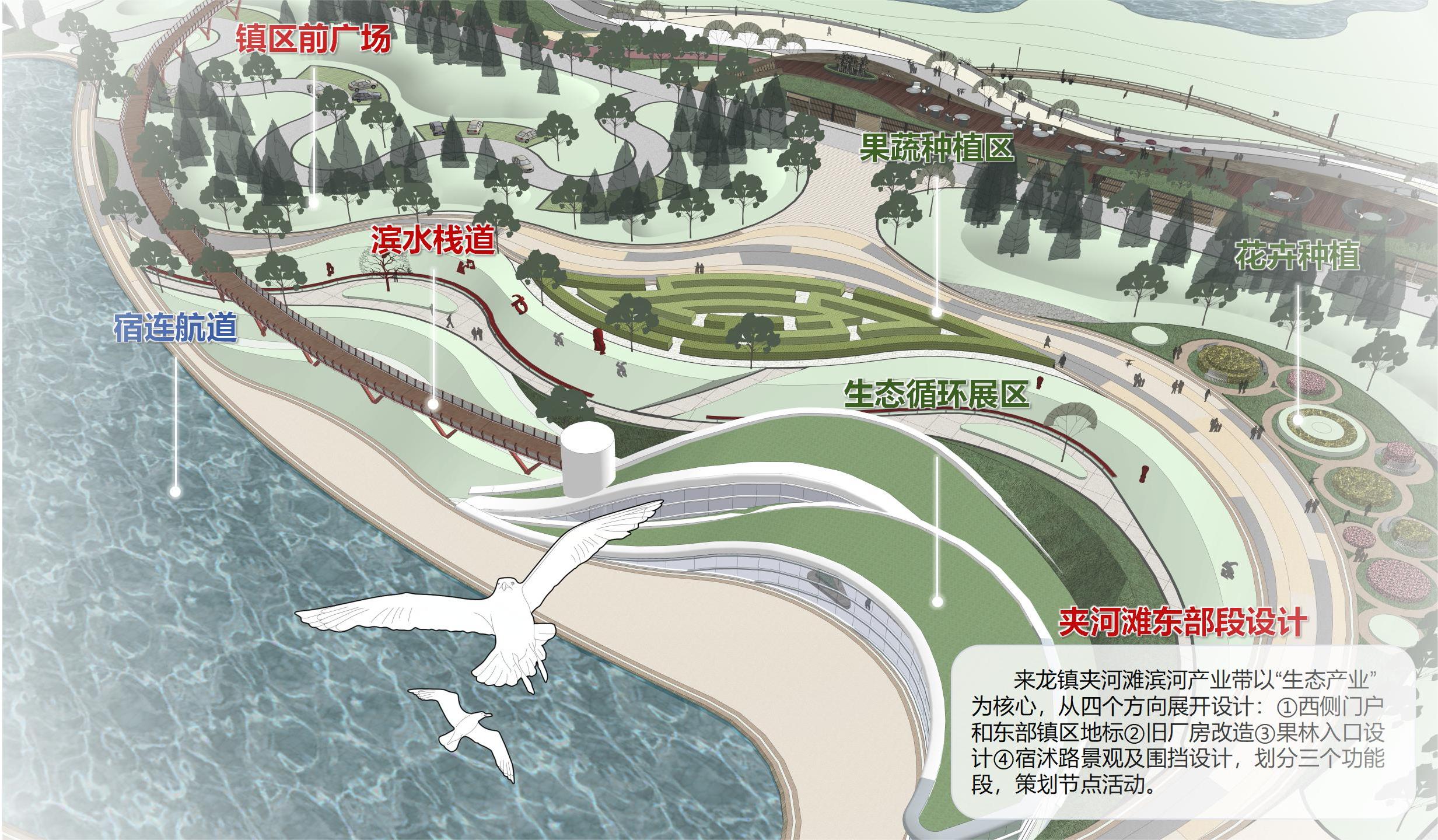 20240301-学思践悟启新程,挺膺担当绘青春——2024 年beat365官方唯一入口研究生寒假社会实践总结回顾-“初心服务团”联合建筑学院赴宿豫实践支队-来龙镇夹河滩滨水区景观设计图(部分).jpg