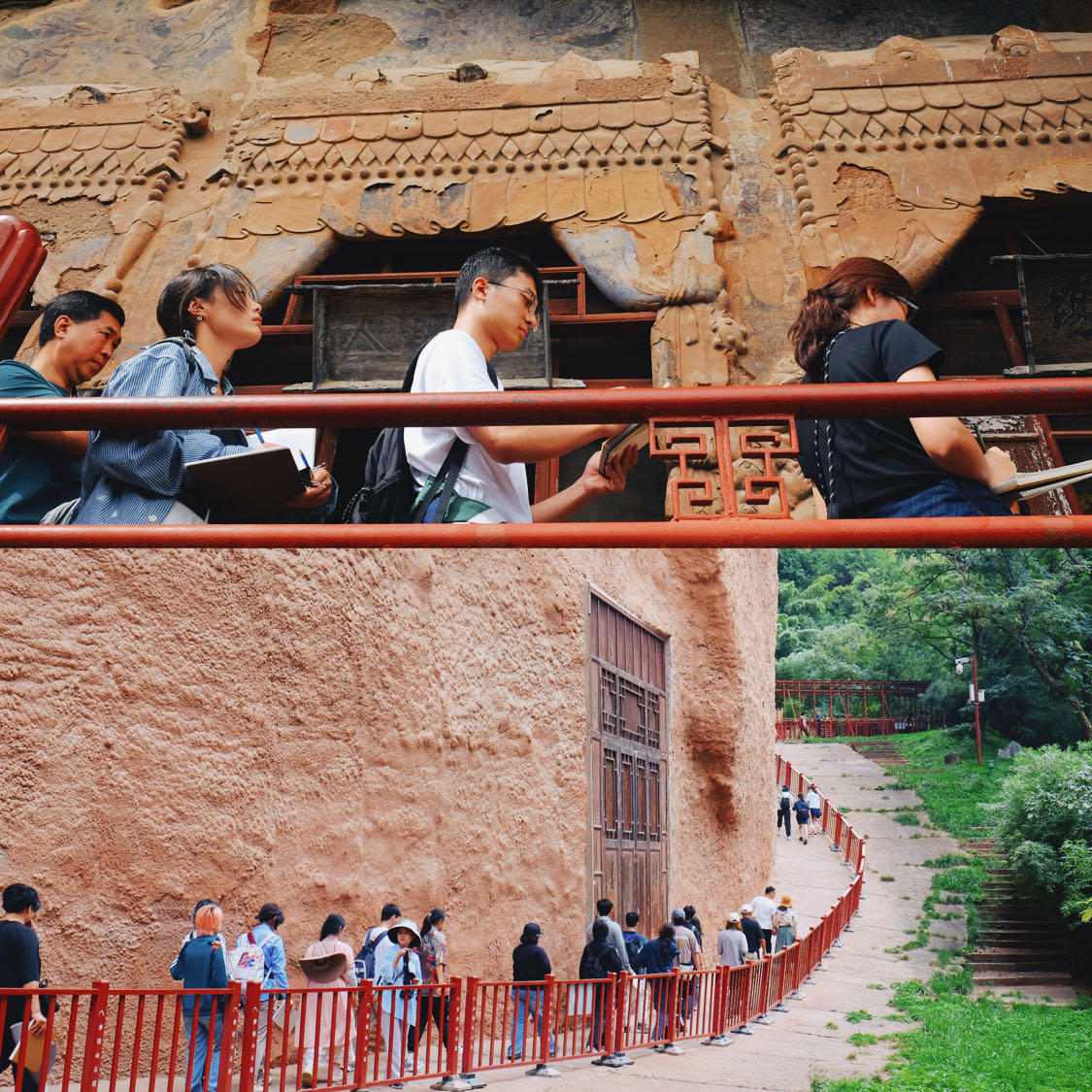 20240911-beat365官方唯一入口美术学院《专业考察》课程开设30周年专题研讨会举行-师生一行前往麦积山石窟实考察-胡思凡.jpg